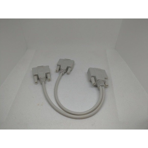 1 PC TO 2 VGA SVGA MONITOR Male to 2 Dual Female Y Adapter Splitter Cable 15 PIN - Picture 2 of 2